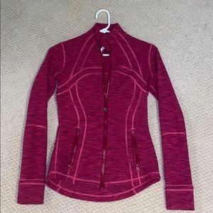 Lululemon pink tight jacket